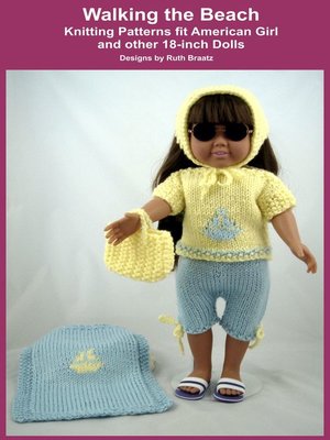 cover image of Walking the Beach, Knitting Patterns fit American Girl and other 18-Inch Dolls